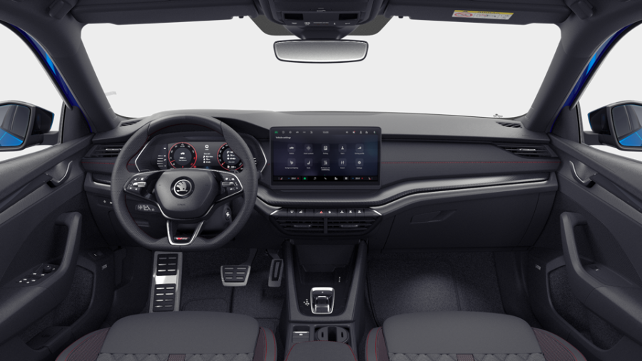 Škoda Octavia, 2,0 TSI 195 kW 7° automatická DSG, barva modrá