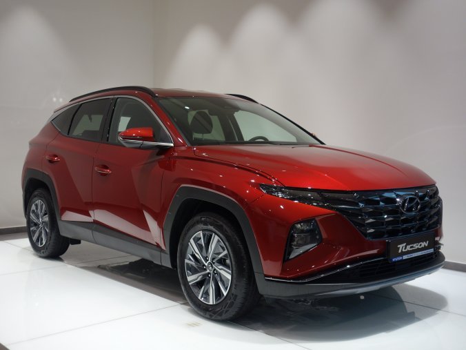 Hyundai Tucson, 1,6 T-GDi 110 kW (95 NAT) 6 st. man, barva červená