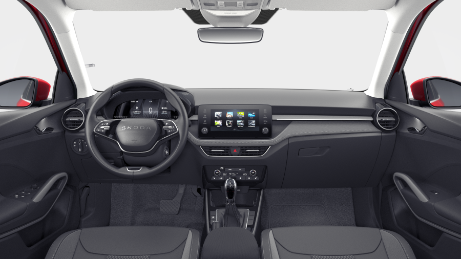 Škoda Fabia, 1,0 TSI 85 kW 7° automatická DSG, barva červená