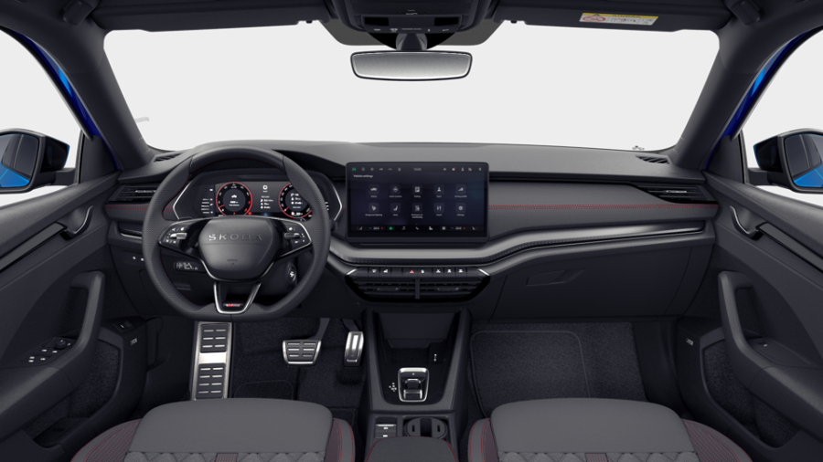 Škoda Octavia, 2,0 TSI 195 kW 7° automatická DSG, barva modrá