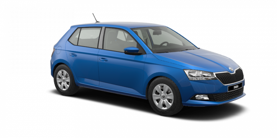 Škoda Fabia, 1,0 TSI 70 kW 5-stup. mech., barva modrá