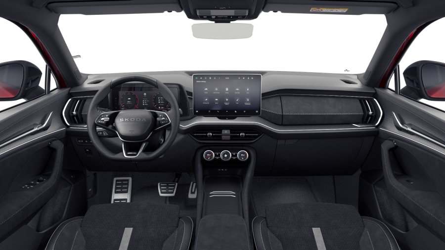 Škoda Kodiaq, 2,0 TDI 142 kW 7° automatická DSG 4x4, barva červená