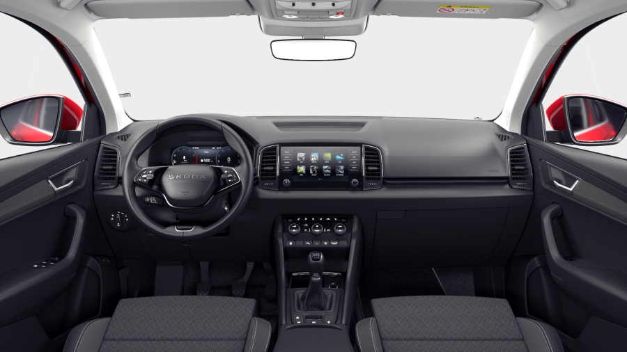 Škoda Karoq, 1,5 TSI 110 kW 6-stup. mech., barva červená