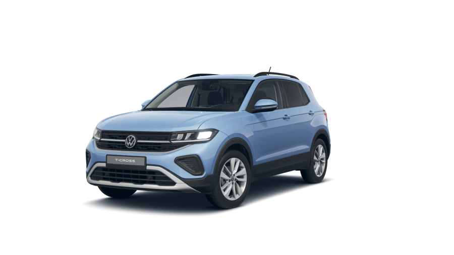 Volkswagen T-Cross, T-Cross People 1.0 TSI 85 kW 7DSG, barva modrá