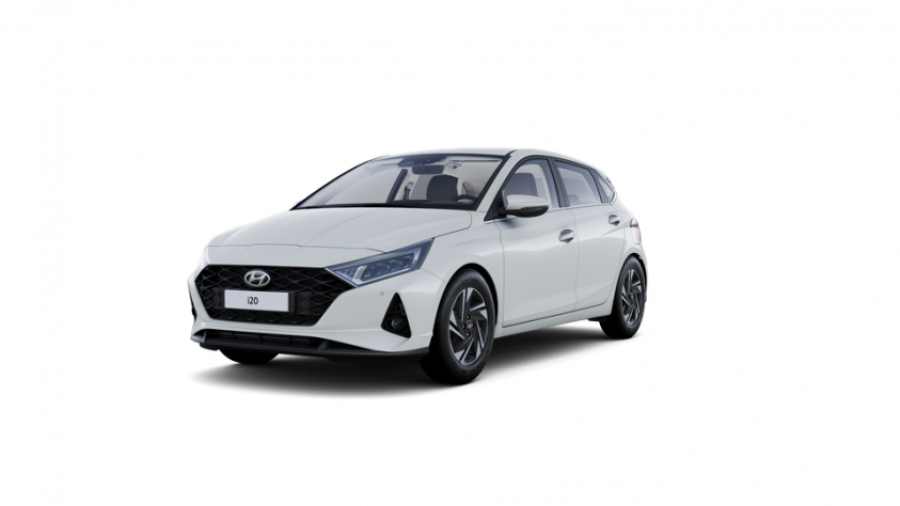 Hyundai i20, 1,0 T-GDI 74 kW 6st. manuální, barva bílá