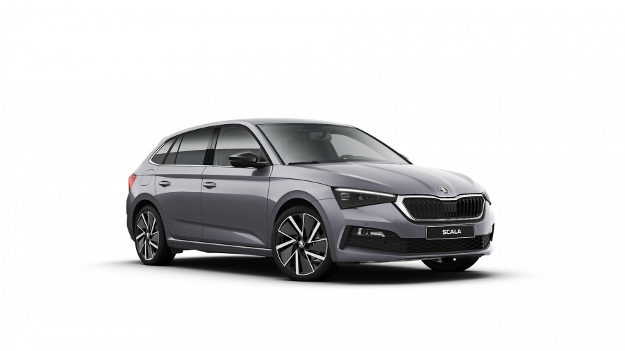 Škoda Scala, 1,5 TSI 110 kW 6-stup. mech., barva šedá