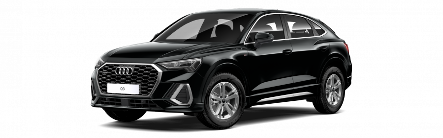 Audi Q3 Sportback, Q3 SB S line 35 TDI 110 kW quattro, barva černá