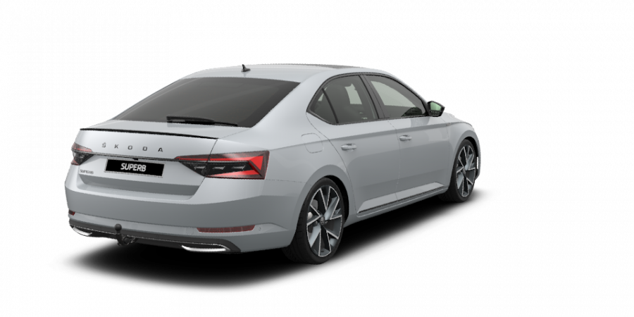 Škoda Superb, 2,0 TDI 147 kW 7-stup. automat., barva stříbrná