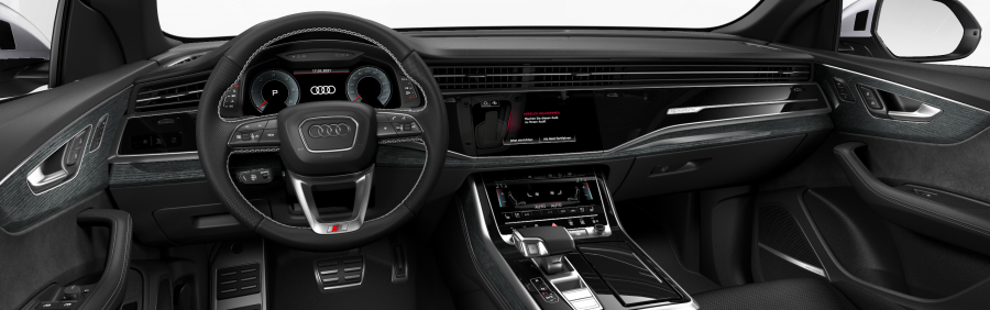 Audi Q8, Q8 50 TDI quattro, barva stříbrná