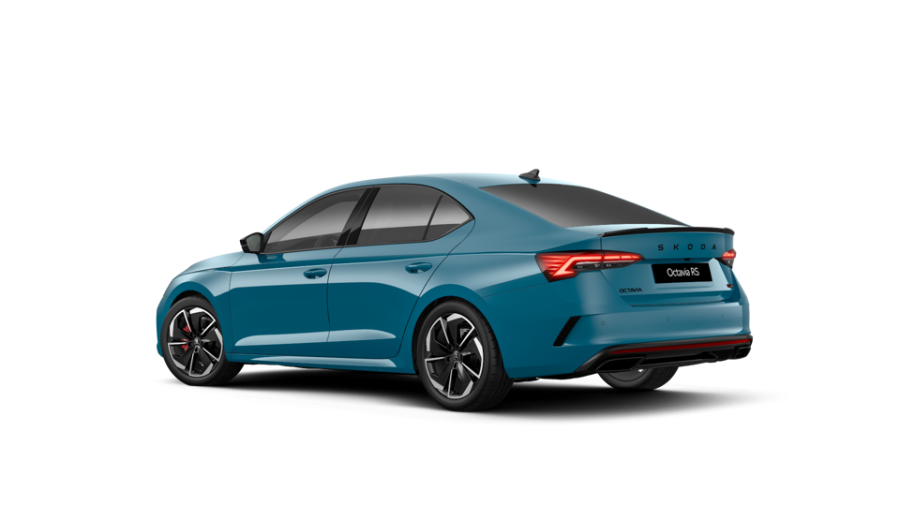 Škoda Octavia, 2,0 TSI 195 kW 7° automatická DSG, barva modrá