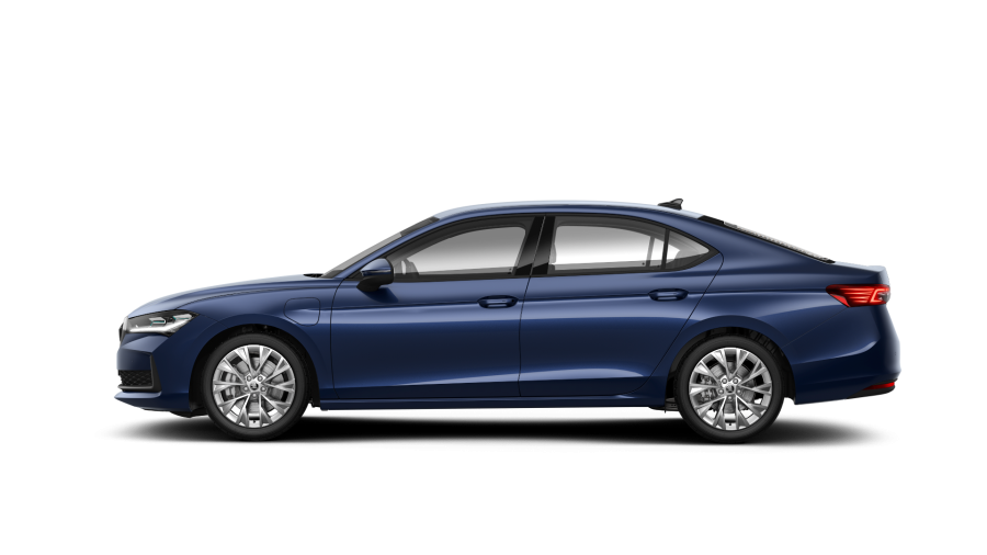 Škoda Superb, 1,5 TSI iV 150 kW 6-stup. automat., barva modrá