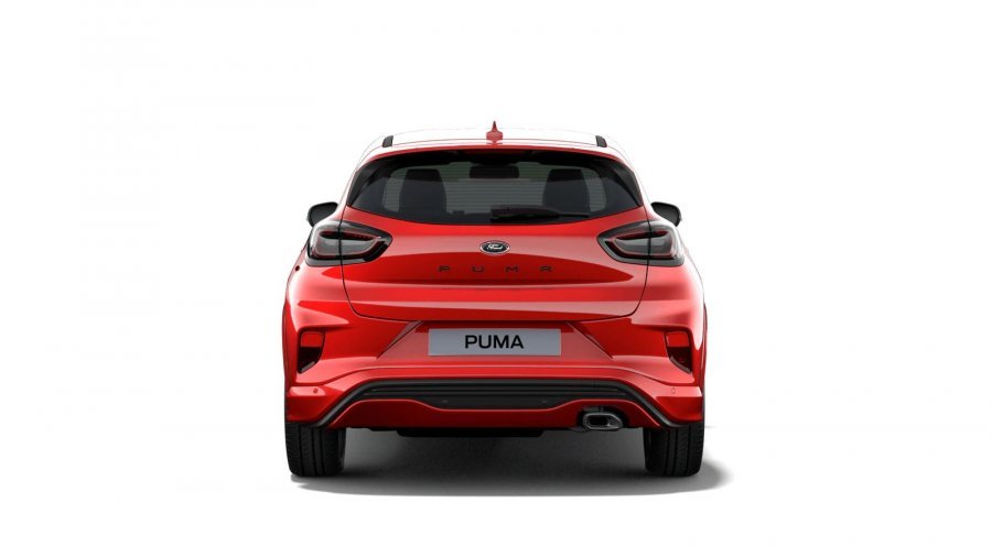 Ford Puma, ST-Line X, 5dveřová, 1.0 EcoBoost Hybrid (mHEV) 92 kW/125 k, 6st. manuální, barva červená