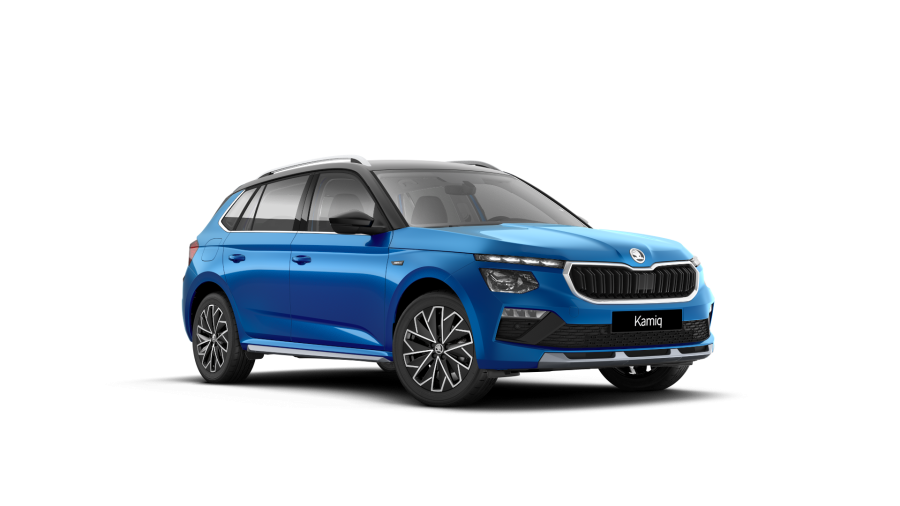 Škoda Kamiq, 1,0 TSI 85 KW 6-stup. mech., barva modrá