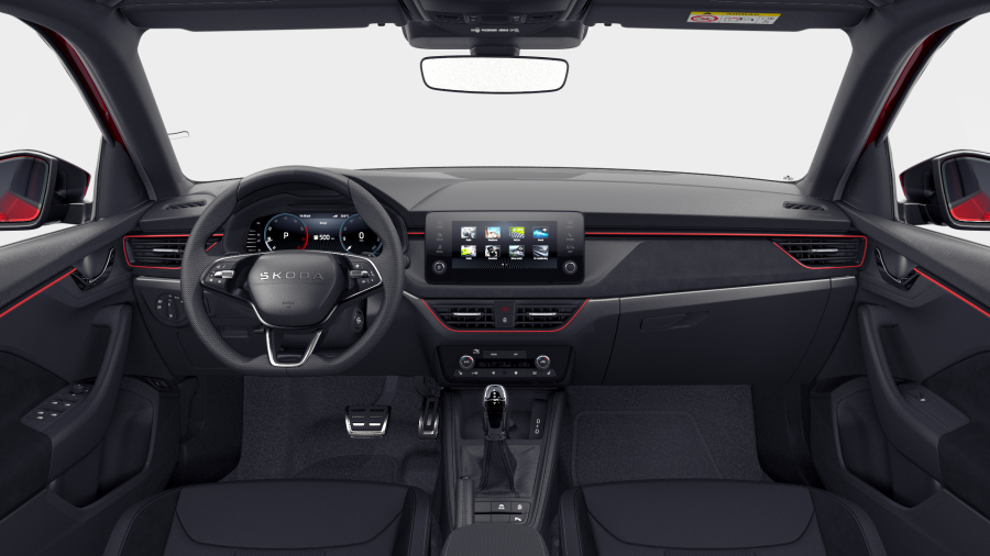 Škoda Scala, 1,0 TSI 85 kW 7° automatická DSG, barva červená