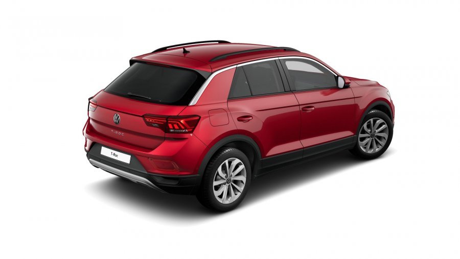 Volkswagen T-Roc, T-Roc Life 1,5 TSI 110 kW 6G, barva červená