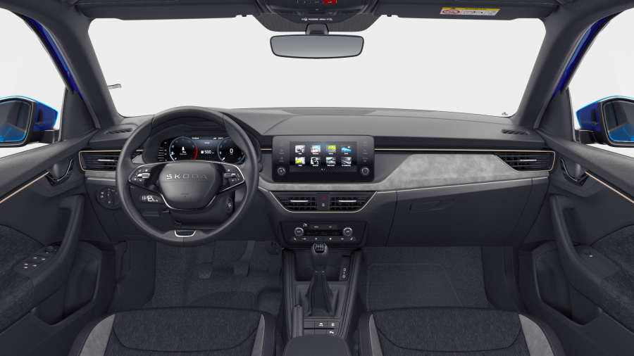 Škoda Scala, 1,0 TSI 85 kW 6° manuální, barva modrá