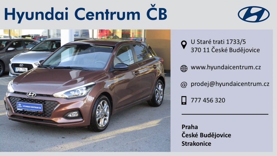Hyundai i20, 1,25i 55 kW (95 NAT) 5 st. man, barva hnědá