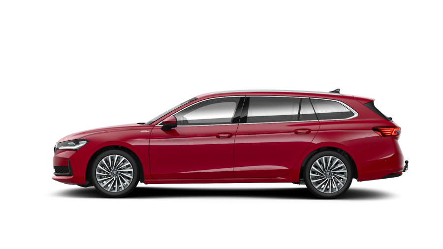 Škoda Superb, 2,0 TDI 142 kW 7° automatická DSG 4x4, barva červená