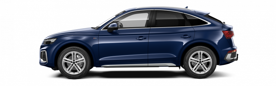 Audi Q5 Sportsback, Q5 SB S line 40 TDI 150kW quattro, barva modrá
