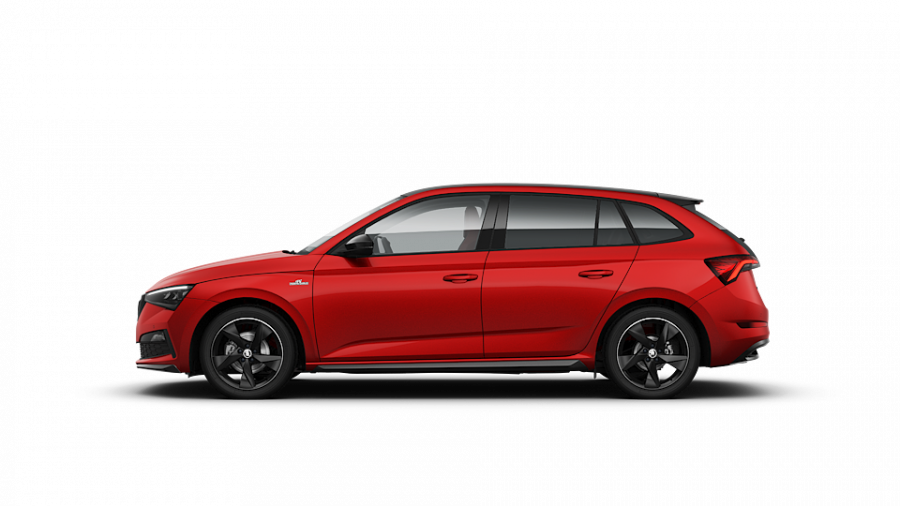 Škoda Scala, 1,0 TSI 81 KW 6-stup. mech., barva červená