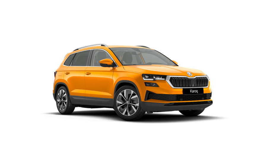 Škoda Karoq, 1,5 TSI 110 kW 7° automatická DSG, barva oranžová