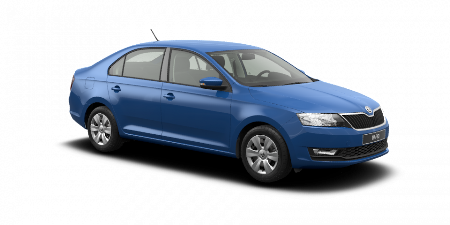 Škoda Rapid, 1,0 TSI 70 kW 5-stup. mech., barva modrá