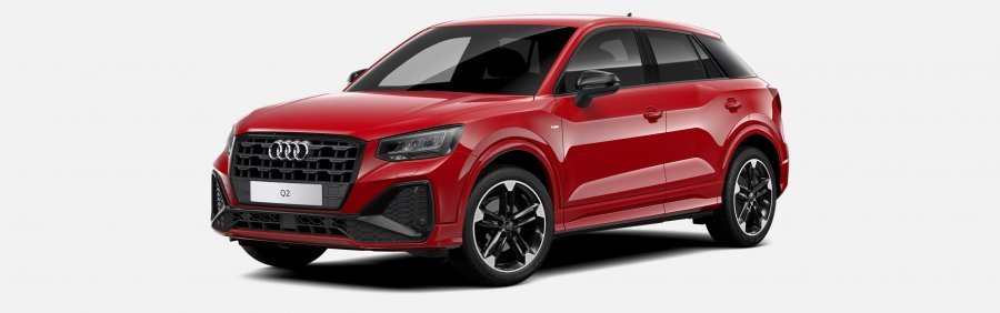 Audi Q2, Q2 S line 35 TFSI 110kW CoD, barva červená