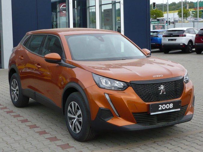 Peugeot 2008, ACTIVE 1,2PureTech 100k MAN6 + REZERVA + LED SVĚTLA, barva oranžová