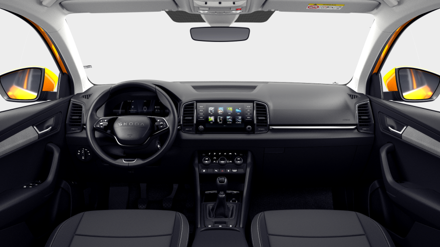 Škoda Karoq, 1,5 TSI 110 kW 6° manuální, barva oranžová