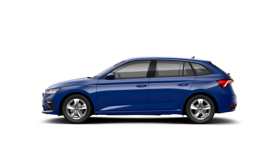 Škoda Scala, 1,0 TSI 70 kW 5° manuální, barva modrá