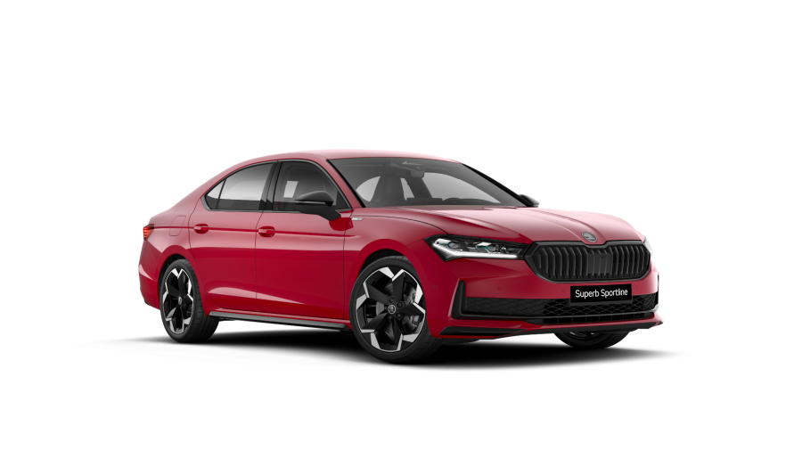 Škoda Superb, 1,5 TSI iV 200 kW 6° automatická DSG, barva červená