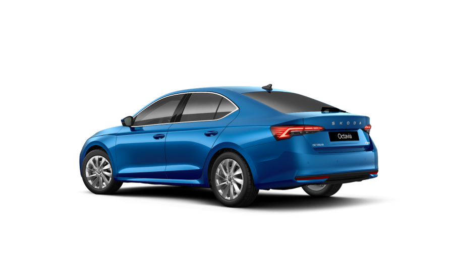 Škoda Octavia, 1,5 TSI m-HEV 110 kW 7-stup. automat., barva modrá