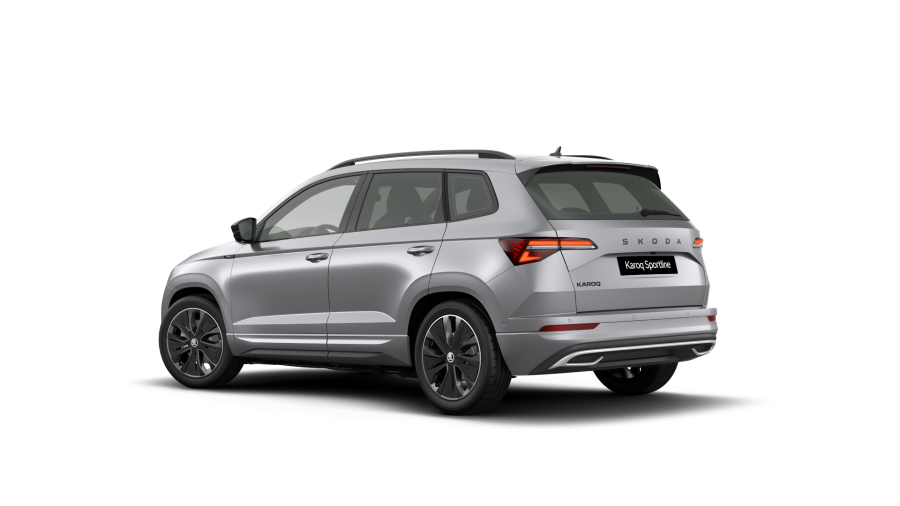 Škoda Karoq, 1,5 TSI 110 kW 7° automatická DSG, barva stříbrná