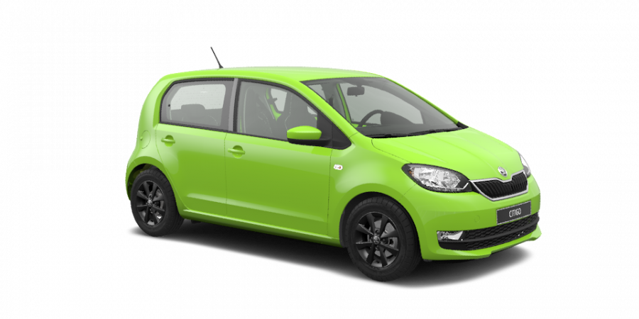 Škoda Citigo, 1,0 MPI 44 kW 5-stup. mech., barva zelená