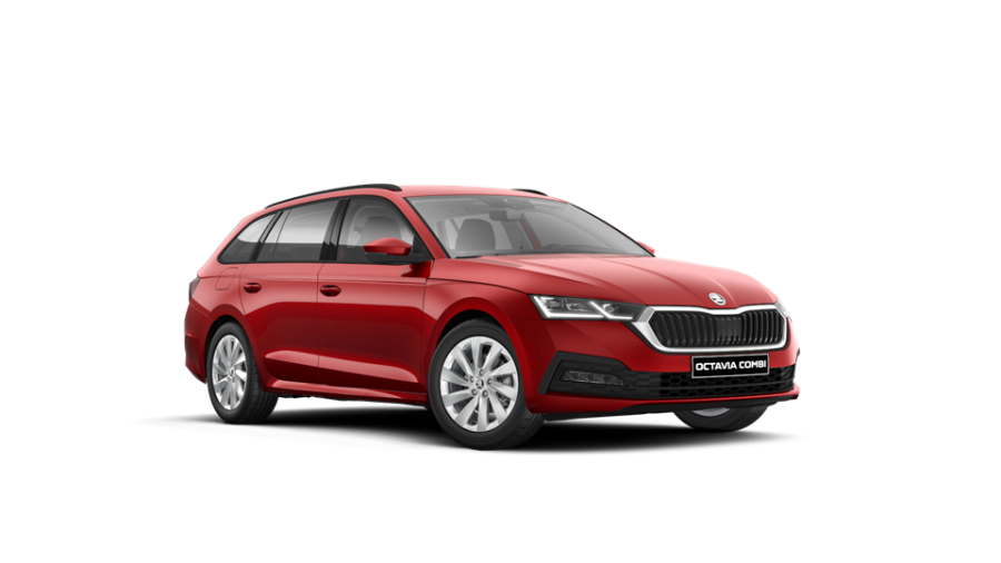 Škoda Octavia, 1,5 TSI 110 kW 6-stup. mech., barva červená