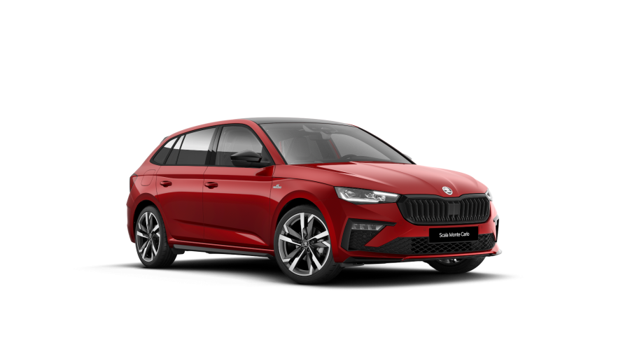 Škoda Scala, 1,0 TSI 85 kW 7° automatická DSG, barva červená