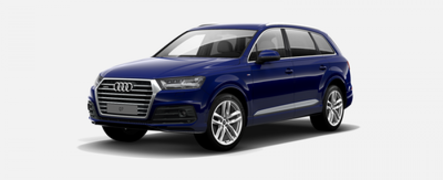 Audi Q7, 50 TDI 210 kW quattro, barva modrá