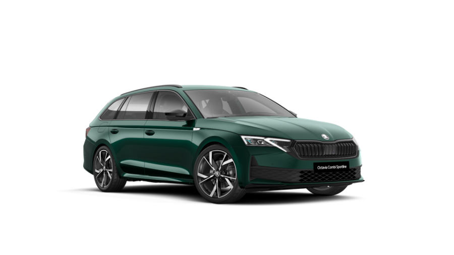 Škoda Octavia, 1,5 TSI m-HEV 110 kW 7° automatická DSG, barva zelená