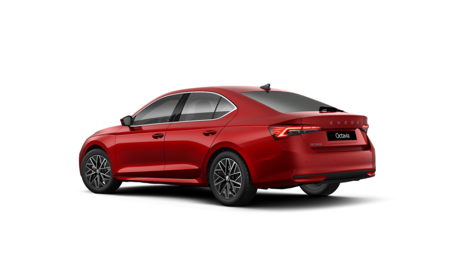 Škoda Octavia, 1,5 TSI m-HEV 110 kW 7° automatická DSG, barva červená