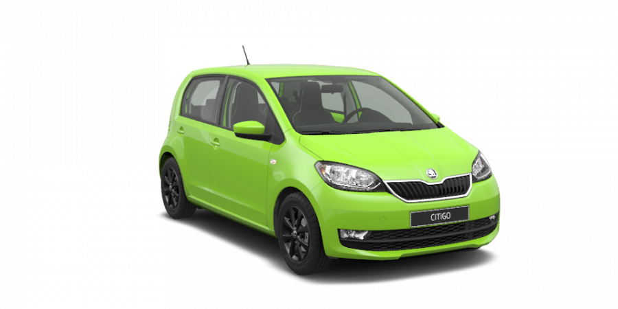 Škoda Citigo, 1,0 MPI 55 kW 5-stup. mech., barva zelená