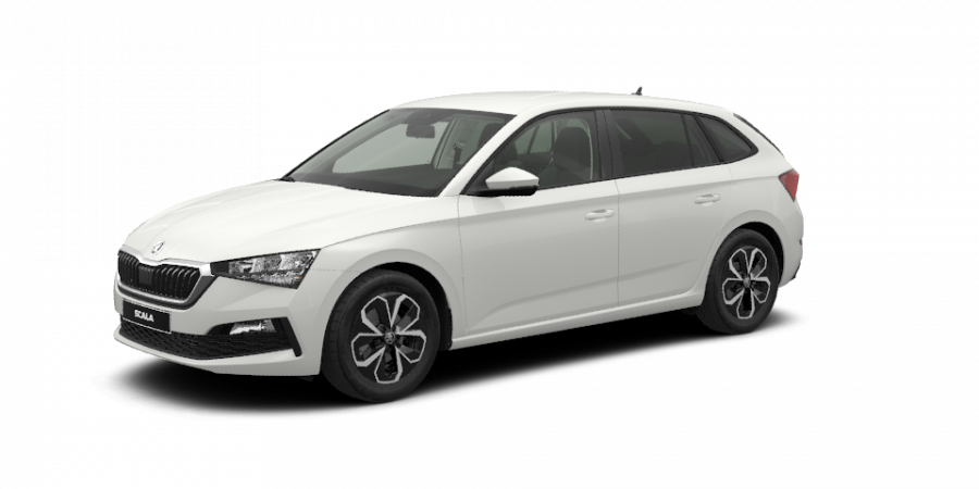 Škoda Scala, 1,0 TSI 85 kW 6-stup. mech., barva bílá