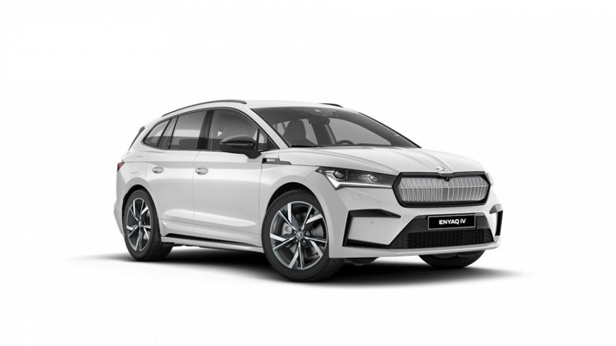 Škoda Enyaq iV, 82 kWh 150 kW 1° převodovka, barva bílá