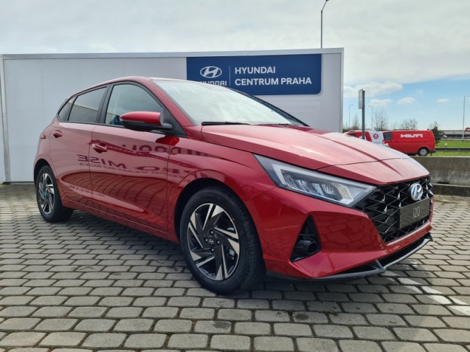 Hyundai i20, 1,0 T-GDI 74 kW 6st. manuální, barva červená