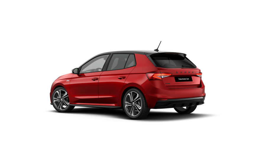Škoda Fabia, 1,5 TSI 110 kW 7° automatická DSG, barva červená
