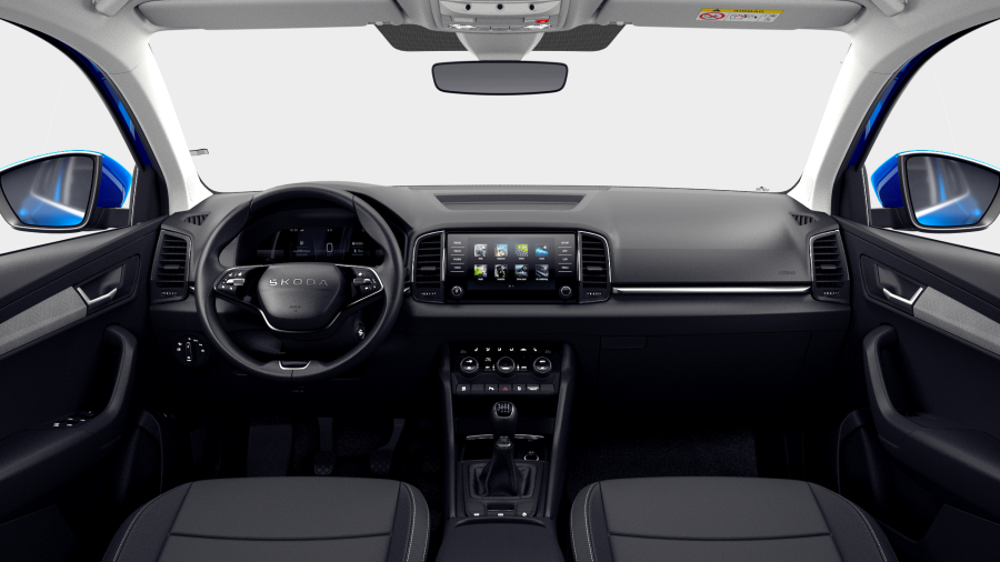 Škoda Karoq, 1,5 TSI 110 kW 6° manuální, barva modrá
