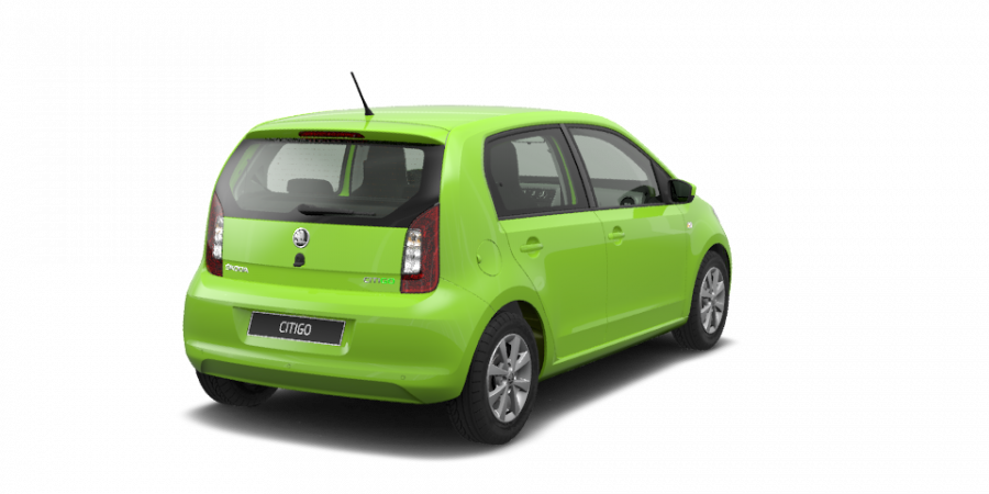 Škoda Citigo, 1,0 MPI 44 kW 5-stup. mech., barva zelená