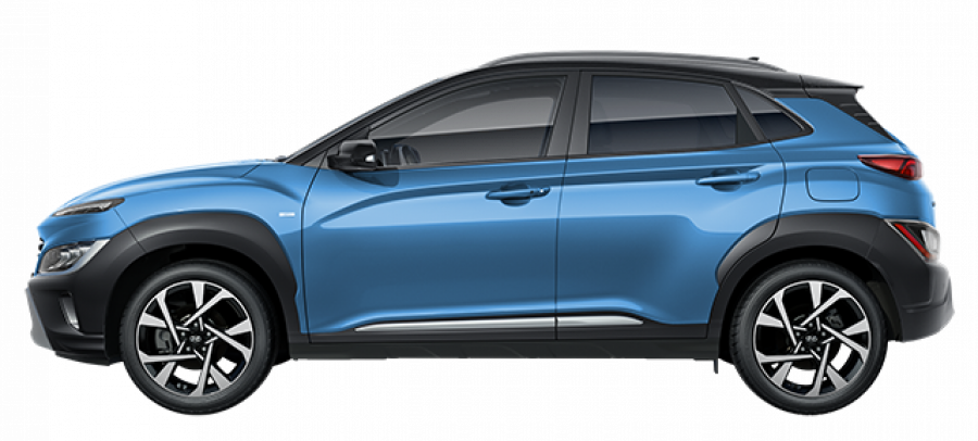 Hyundai Kona, 1,0 T-GDI 88 kW (95 NAT) 6 st. man, barva modrá