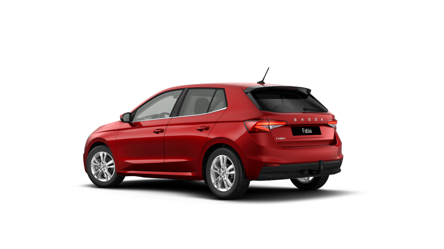 Škoda Fabia, 1,5 TSI 110 kW 7° automatická DSG, barva červená