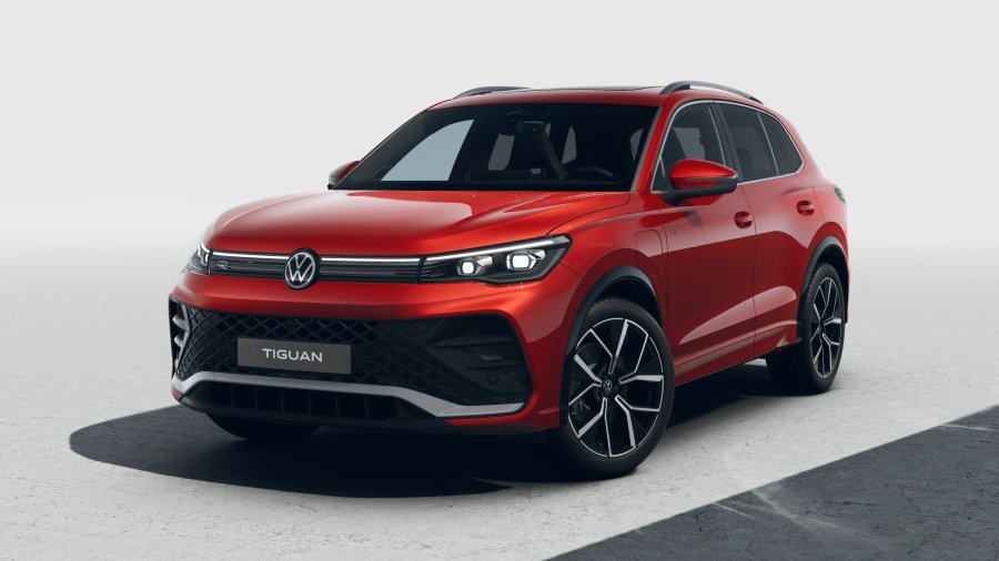 Volkswagen Tiguan, Tiguan R-Line People 200 kW eHybrid, barva červená