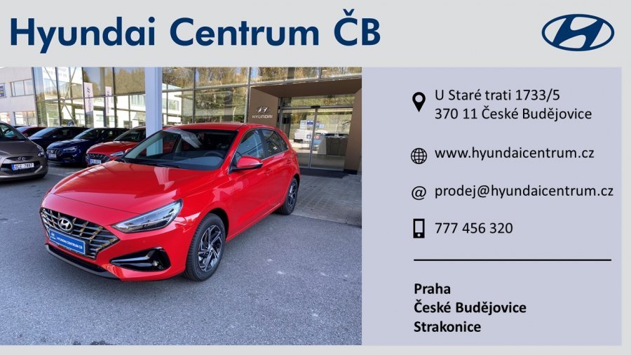 Hyundai i30, 1,5i CVVT 81 kW (95 NAT) 6 st. man, barva červená